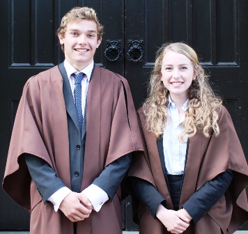 New Head Boy and Girl at St Peters, 2012